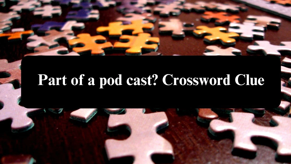 LA Times Part of a pod cast? Crossword Clue Puzzle Answer from July 26, 2024