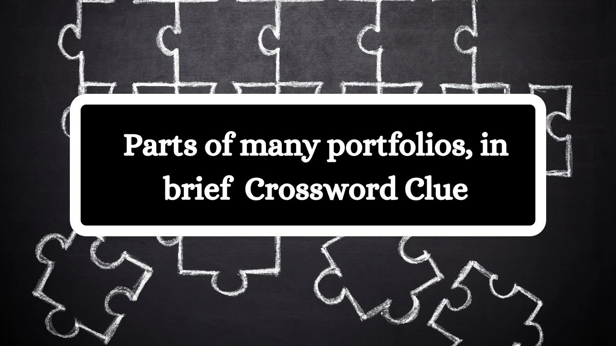 Parts of many portfolios, in brief NYT Crossword Clue Puzzle Answer from July 02, 2024