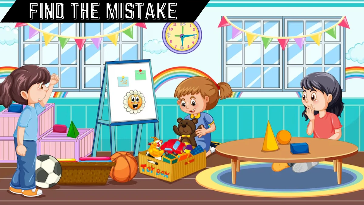 Picture Puzzle IQ Test: Can you find the Mistake in this Children's Play area in 6 Secs