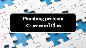 Plumbing problem Daily Commuter Crossword Clue Puzzle Answer from July 25, 2024