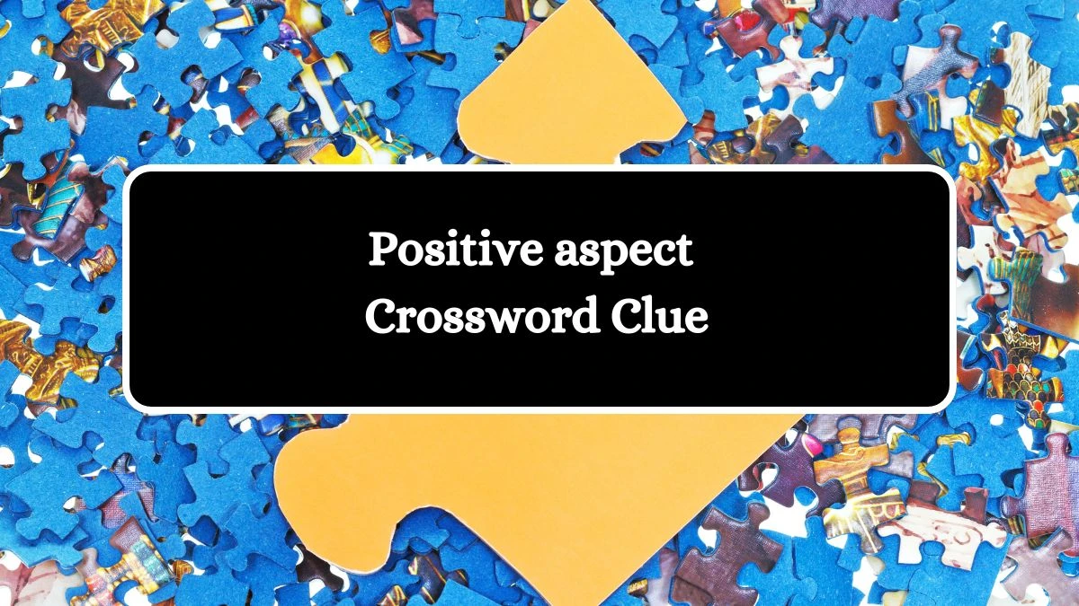 Positive aspect Universal Crossword Clue Puzzle Answer from July 29, 2024