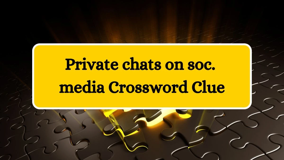 LA Times Private chats on soc. media Crossword Clue Puzzle Answer from July 17, 2024