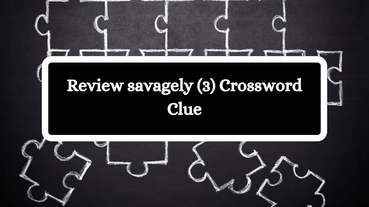 Review savagely (3) Crossword Clue Puzzle Answer from July 31, 2024