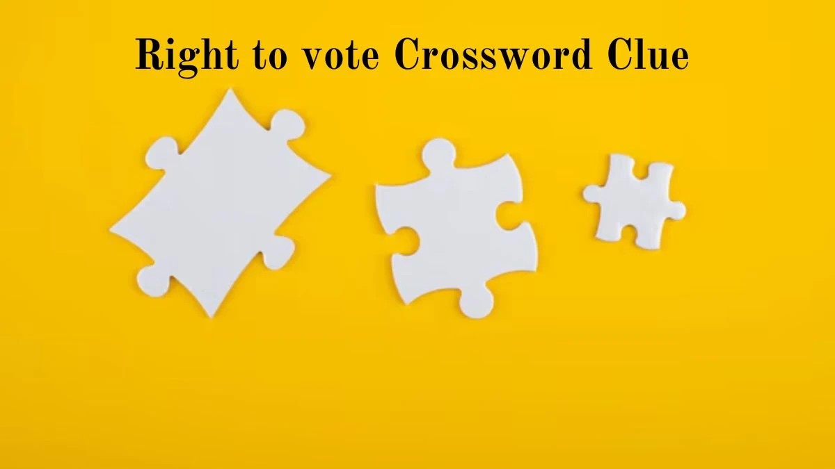 Right to vote Irish Daily Mail Quick Crossword Clue Puzzle Answer from July 02, 2024