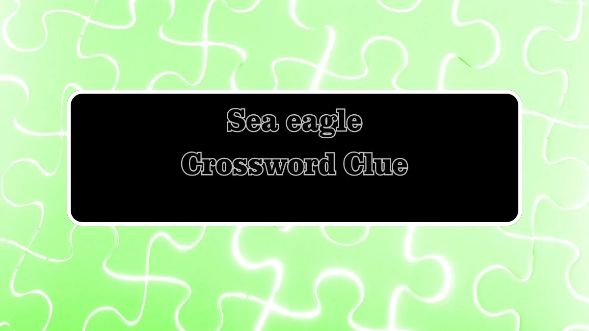 Sea eagle Irish Daily Mail Quick Crossword Clue Puzzle Answer from July 28, 2024