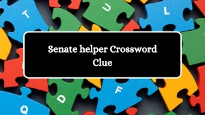 NYT Senate helper Crossword Clue Puzzle Answer from July 09, 2024