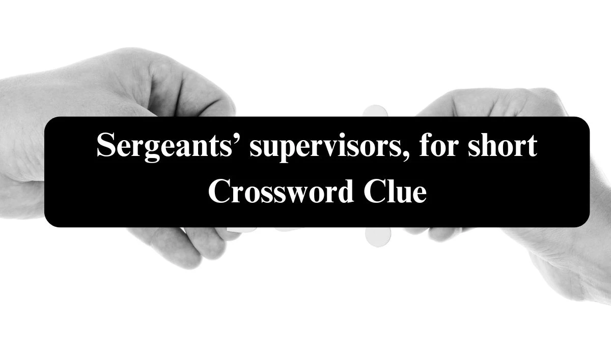 Daily Themed Sergeants’ supervisors, for short Crossword Clue Puzzle Answer from July 29, 2024