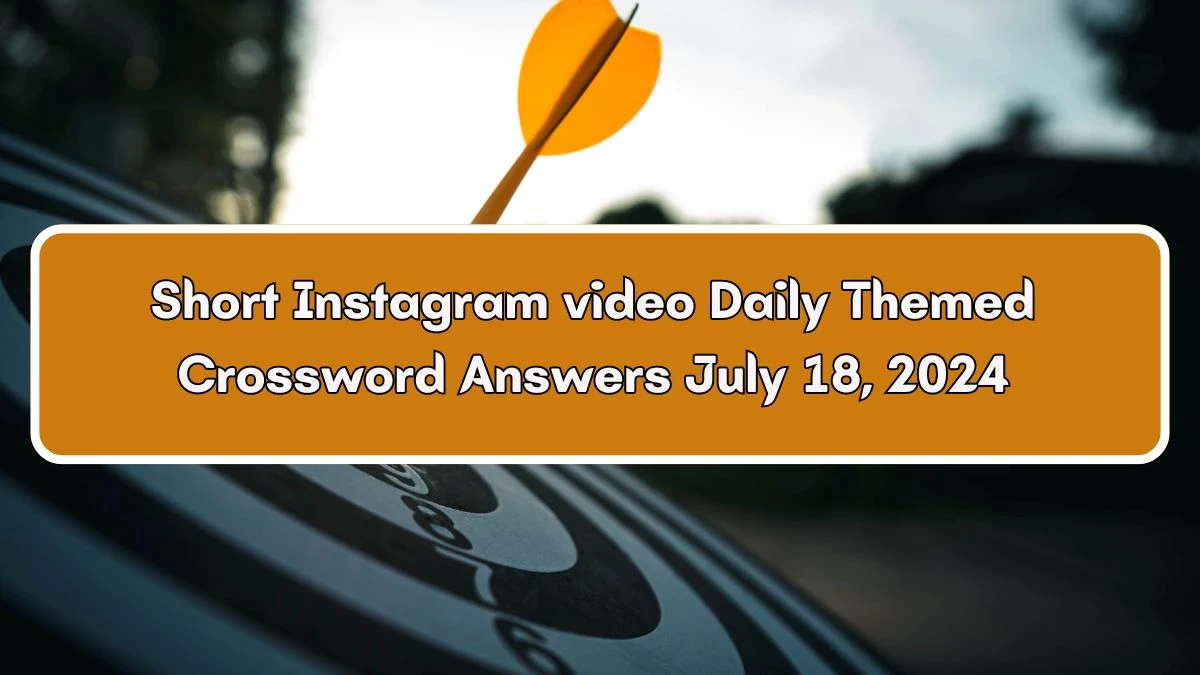 Short Instagram video Daily Themed Crossword Clue Answers on July 18, 2024