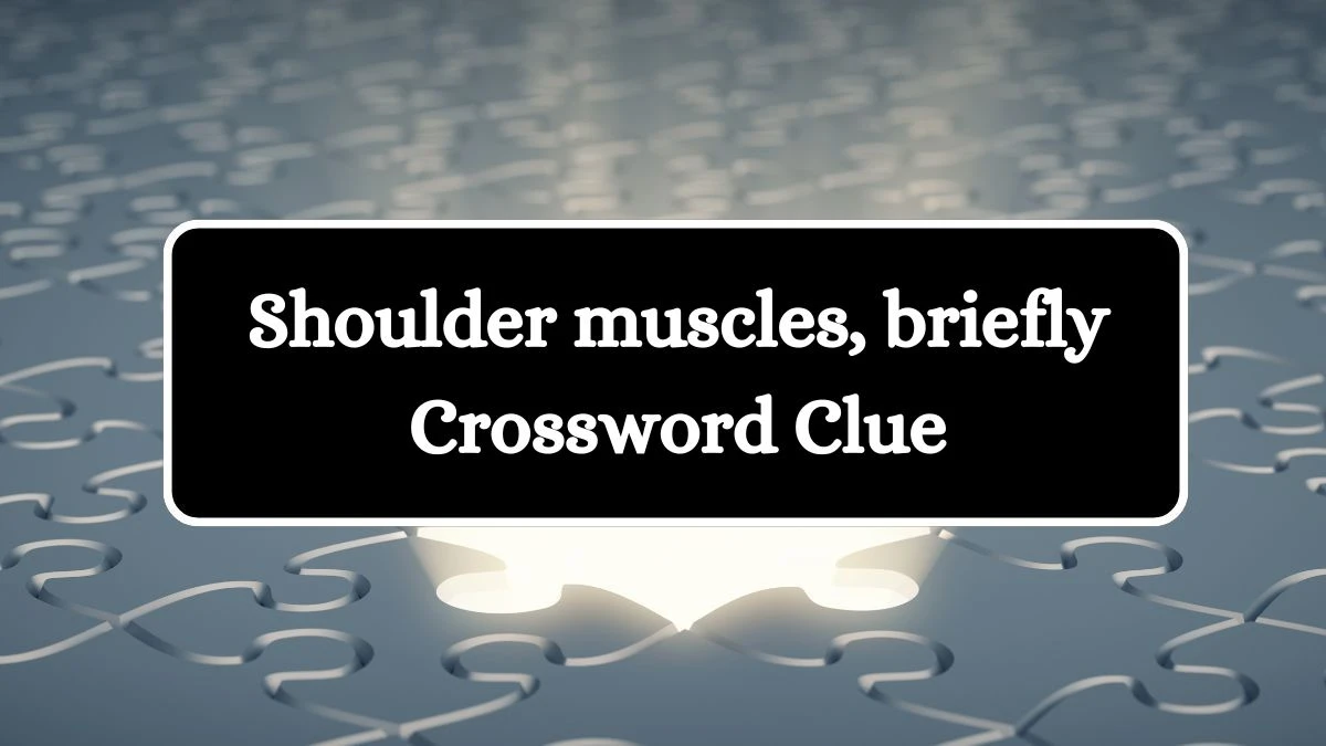 Shoulder muscles, briefly Crossword Clue Puzzle Answer from July 29, 2024