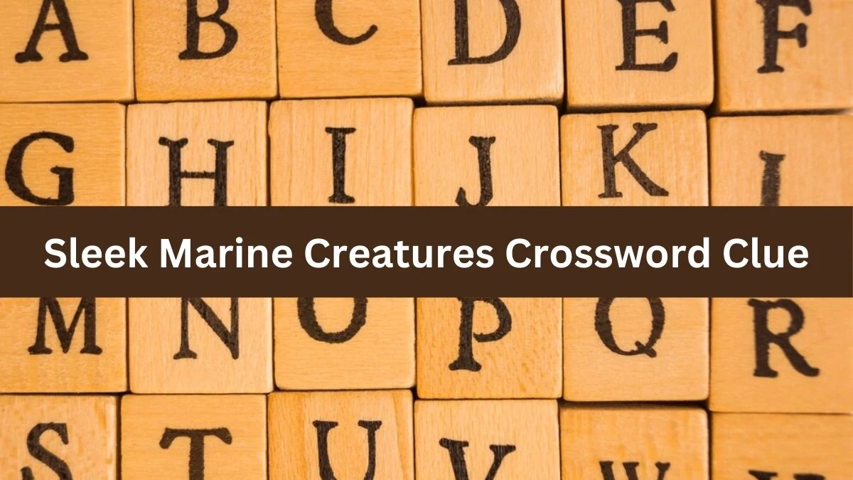 Sleek Marine Creatures Universal Crossword Clue Puzzle Answer from July ...