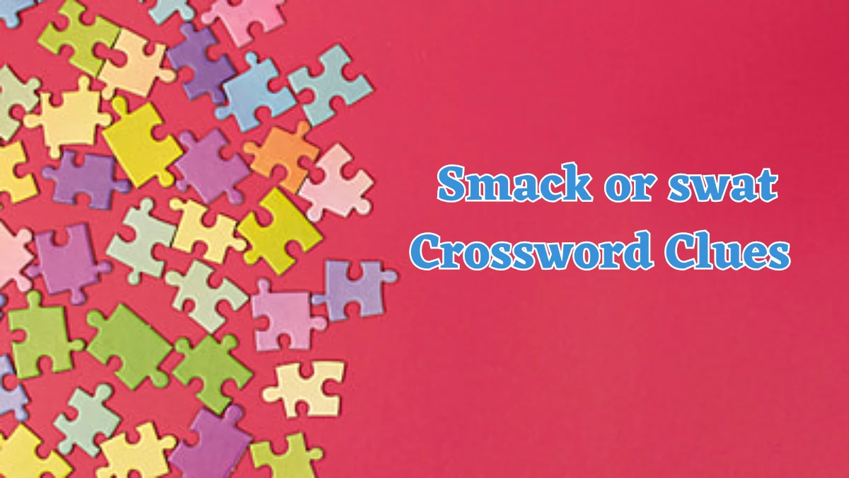 Smack or swat Daily Commuter Crossword Clue Answers on July 22, 2024