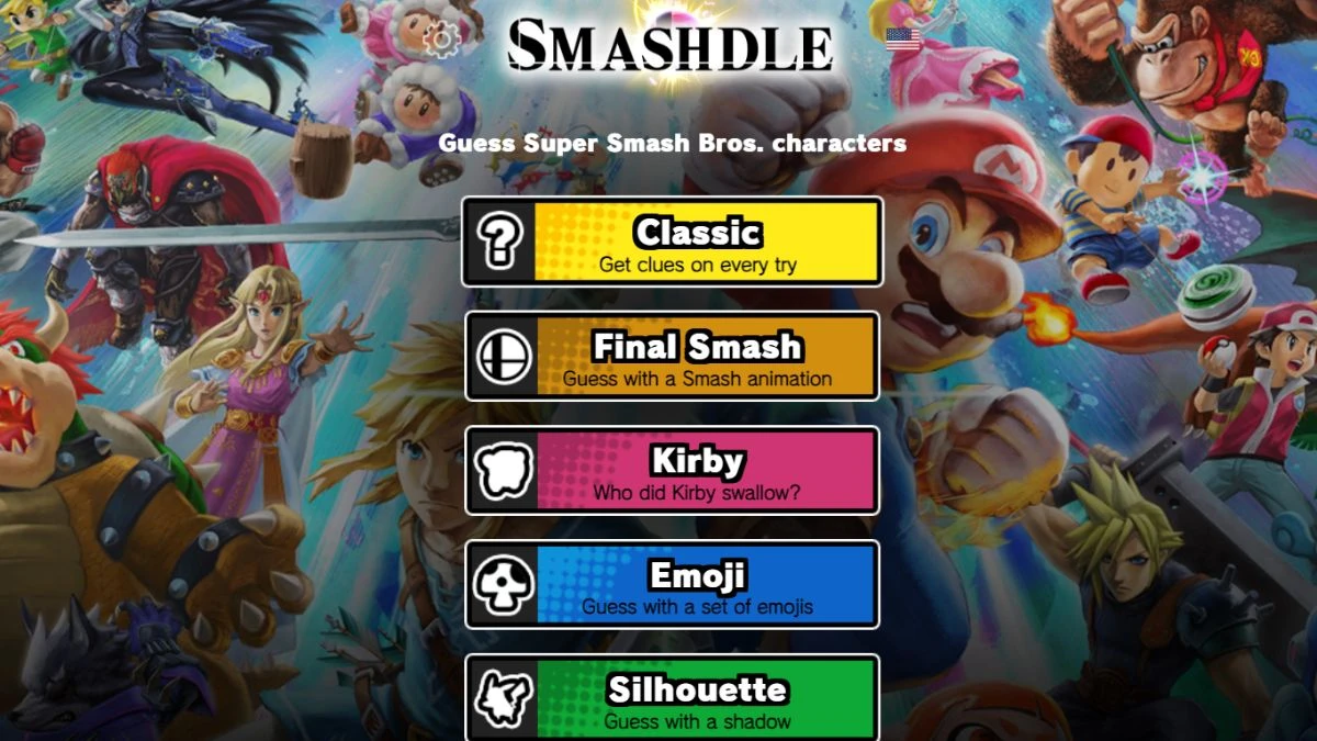 Smashdle Answers Today July 12, 2024: Classic, Final Smash, Kirby, Emoji, Silhouette