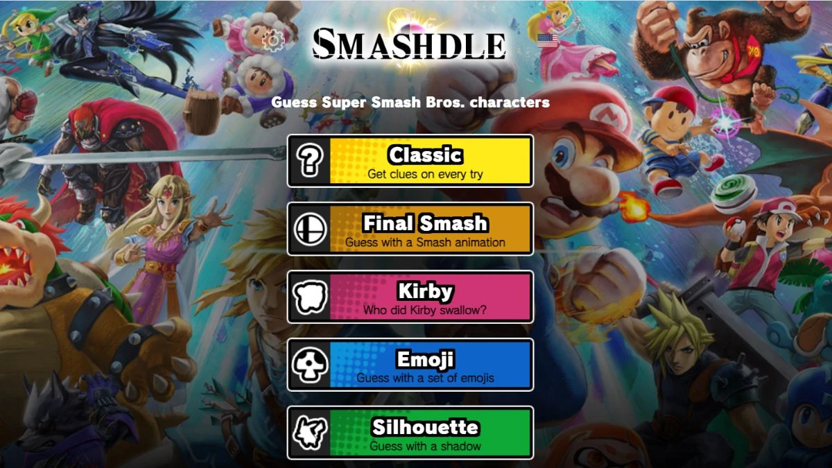 Smashdle Answers Today July 16, 2024: Classic, Final Smash, Kirby, Emoji, Silhouette