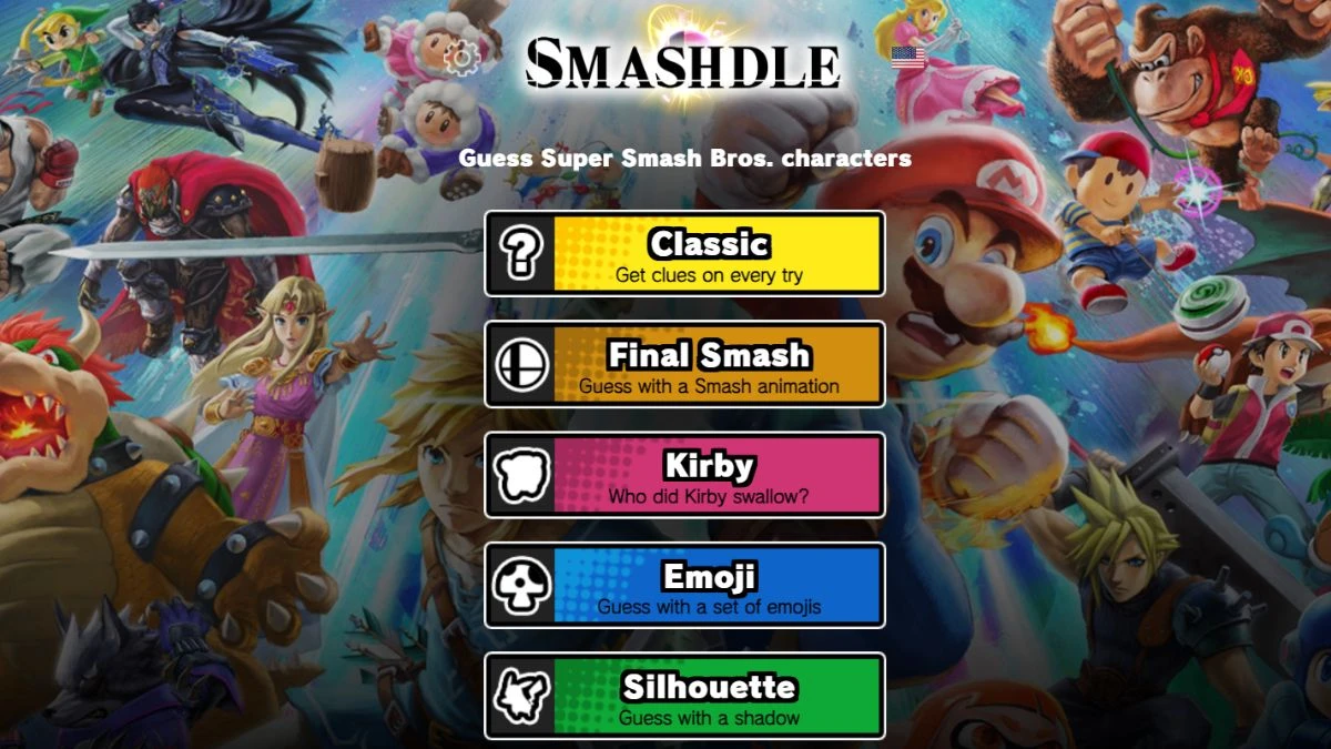 Smashdle Answers Today July 17, 2024: Classic, Final Smash, Kirby, Emoji, Silhouette