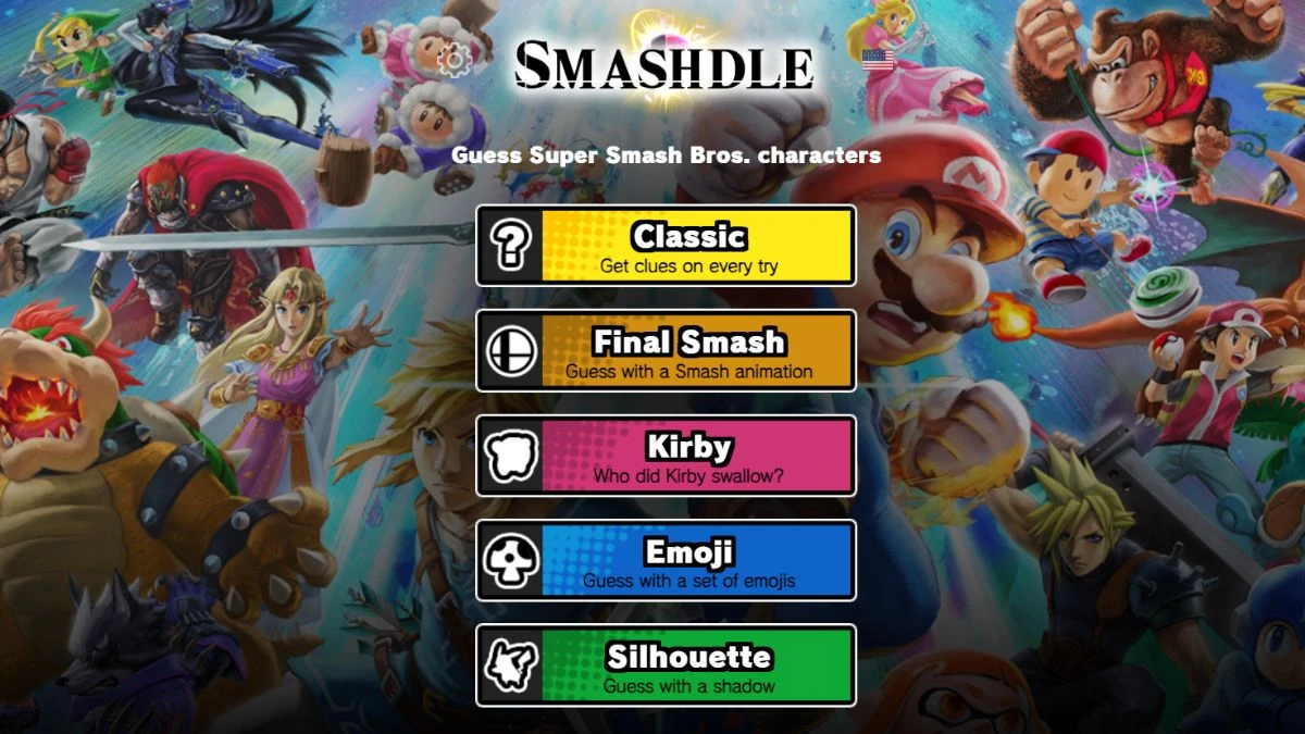 Smashdle Answers Today July 18, 2024: Classic, Final Smash, Kirby, Emoji, Silhouette