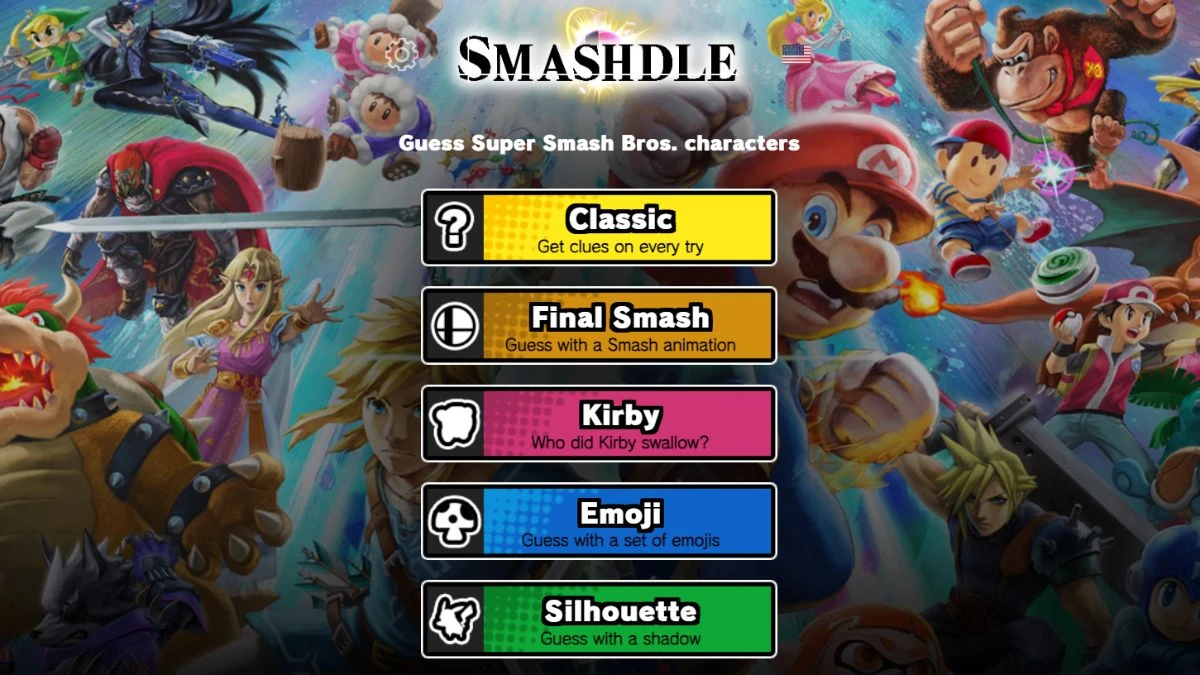 Smashdle Answers Today July 22, 2024: Classic, Final Smash, Kirby, Emoji, Silhouette