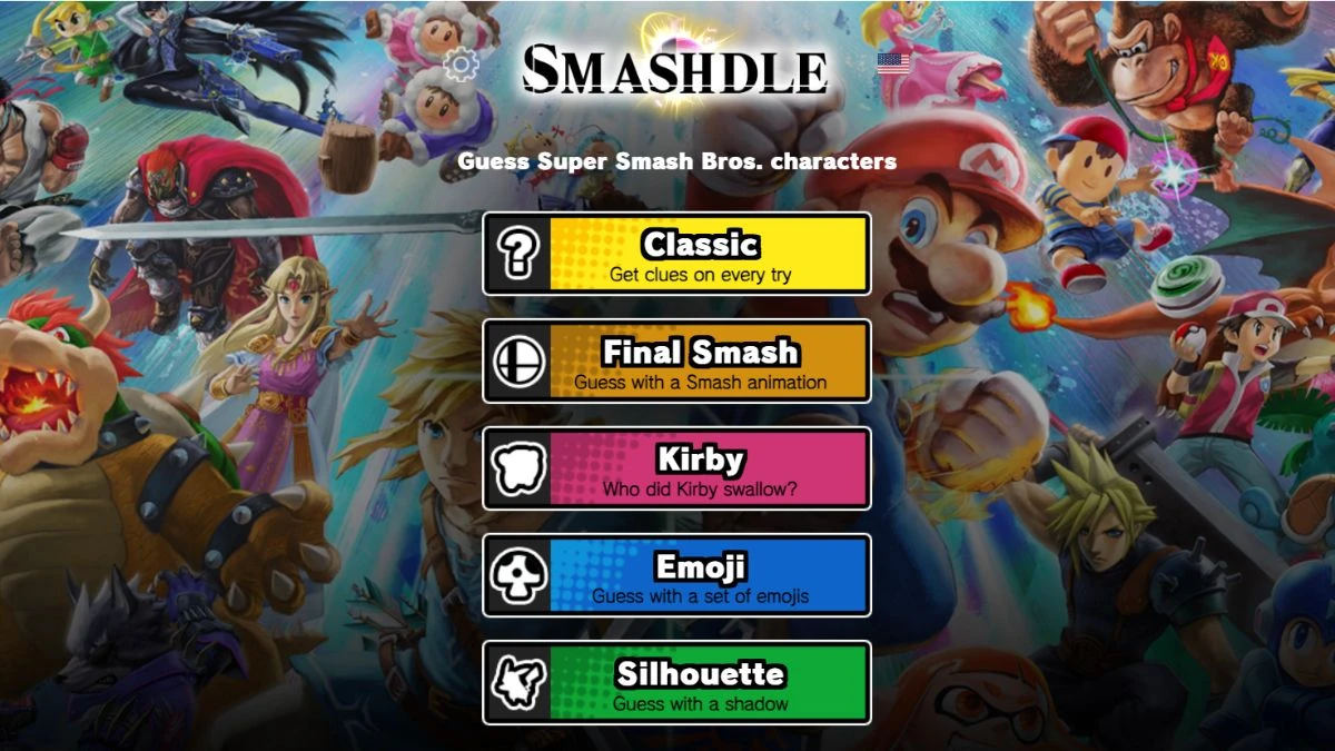 Smashdle Answers Today July 25, 2024: Classic, Final Smash, Kirby, Emoji, Silhouette