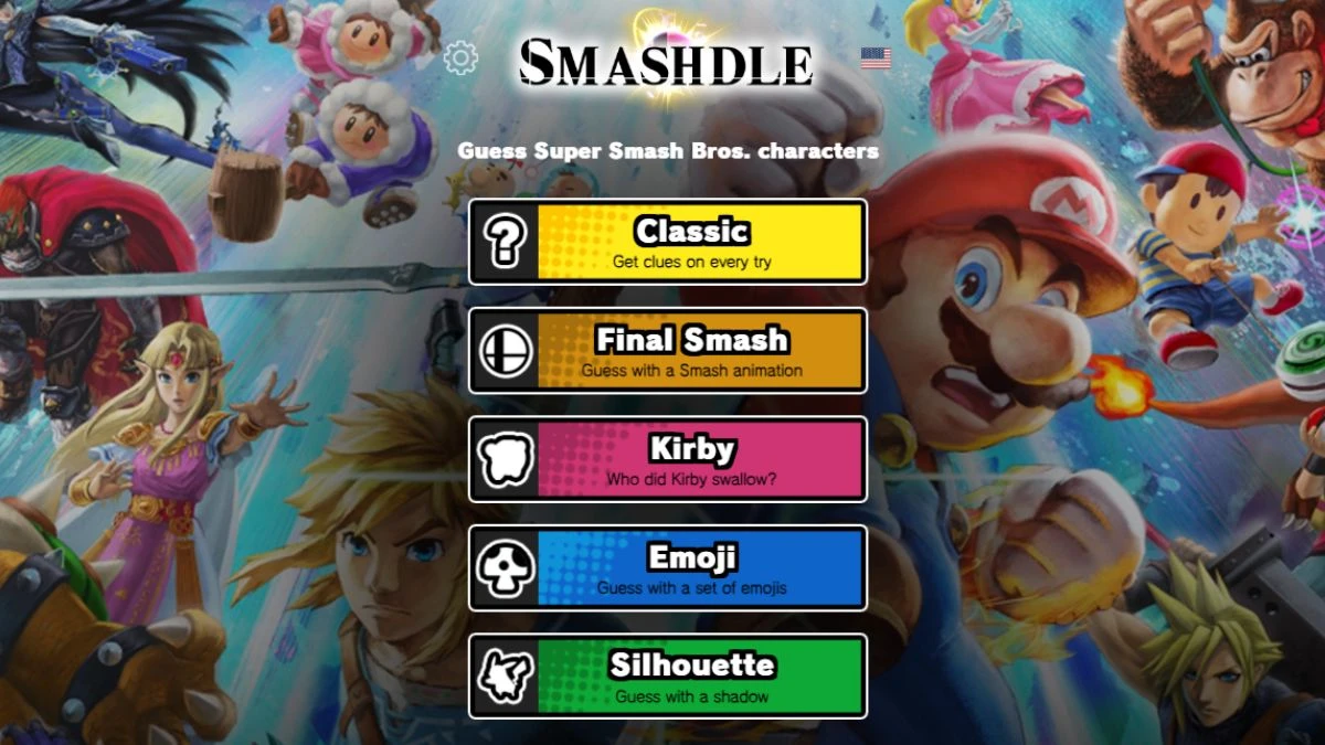 Smashdle Answers Today July 26, 2024: Classic, Final Smash, Kirby, Emoji, Silhouette