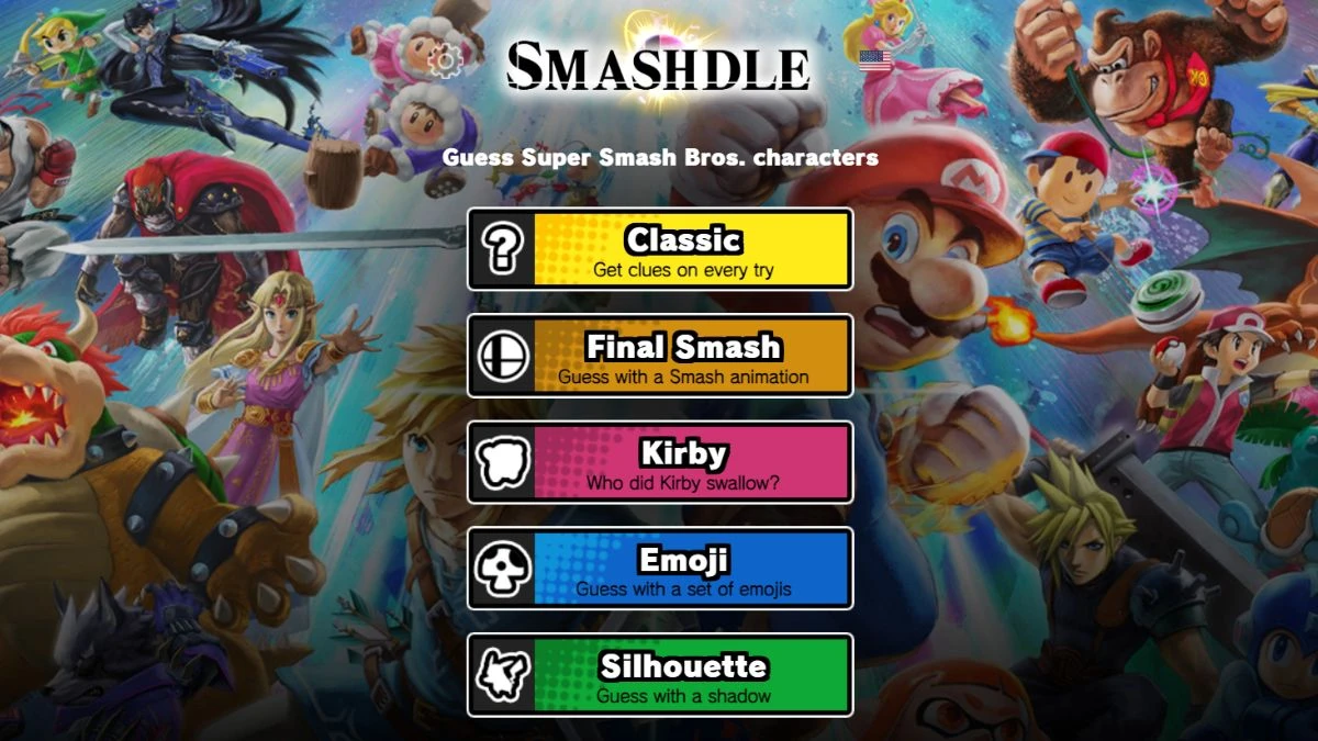 Smashdle Answers Today July 31, 2024: Classic, Final Smash, Kirby, Emoji, Silhouette