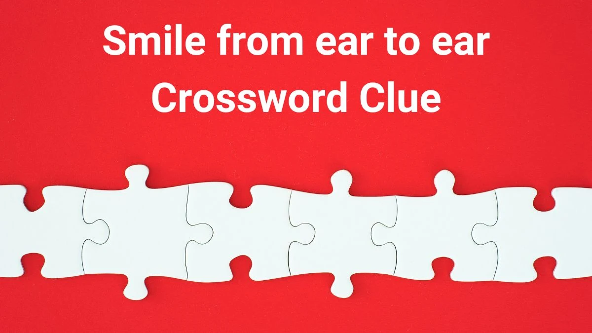 Smile from ear to ear Daily Themed Crossword Clue Puzzle Answer from July 02, 2024