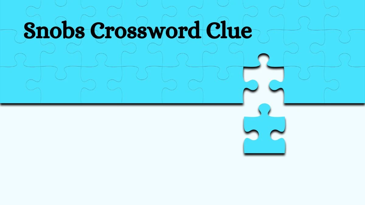 Snobs Daily Commuter Crossword Clue Answers on July 11, 2024