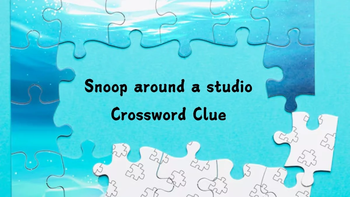 Snoop around a studio NYT Crossword Clue Puzzle Answer on July 27, 2024