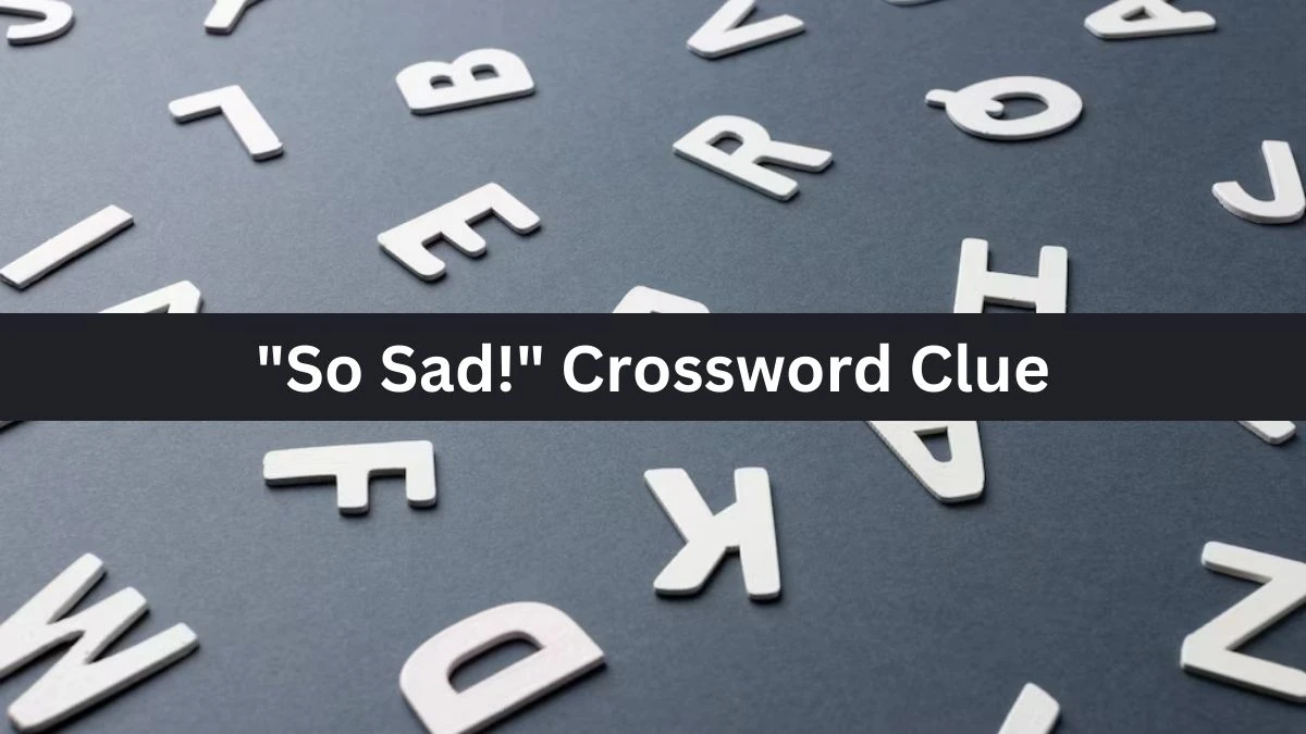 So Sad! Daily Commuter Crossword Clue Puzzle Answer from July 17, 2024