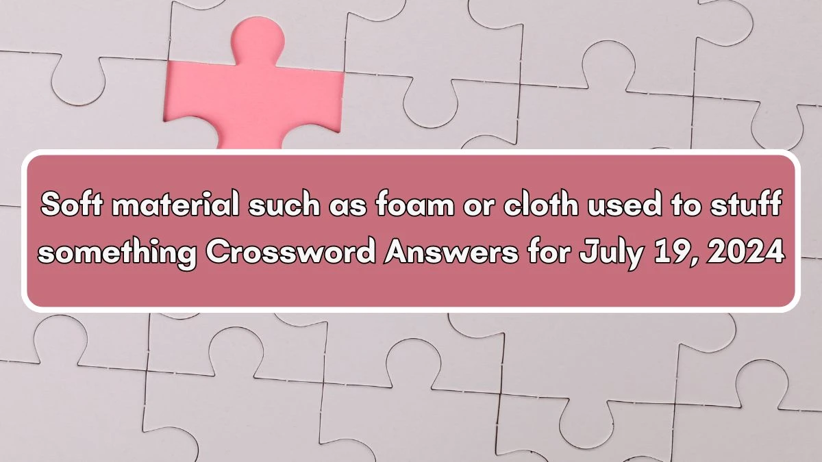 Soft material such as foam or cloth used to stuff something Crossword Clue Puzzle Answer from July 19, 2024