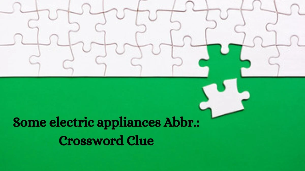 Some electric appliances Abbr.: Daily Themed Crossword Clue Puzzle Answer from July 26, 2024