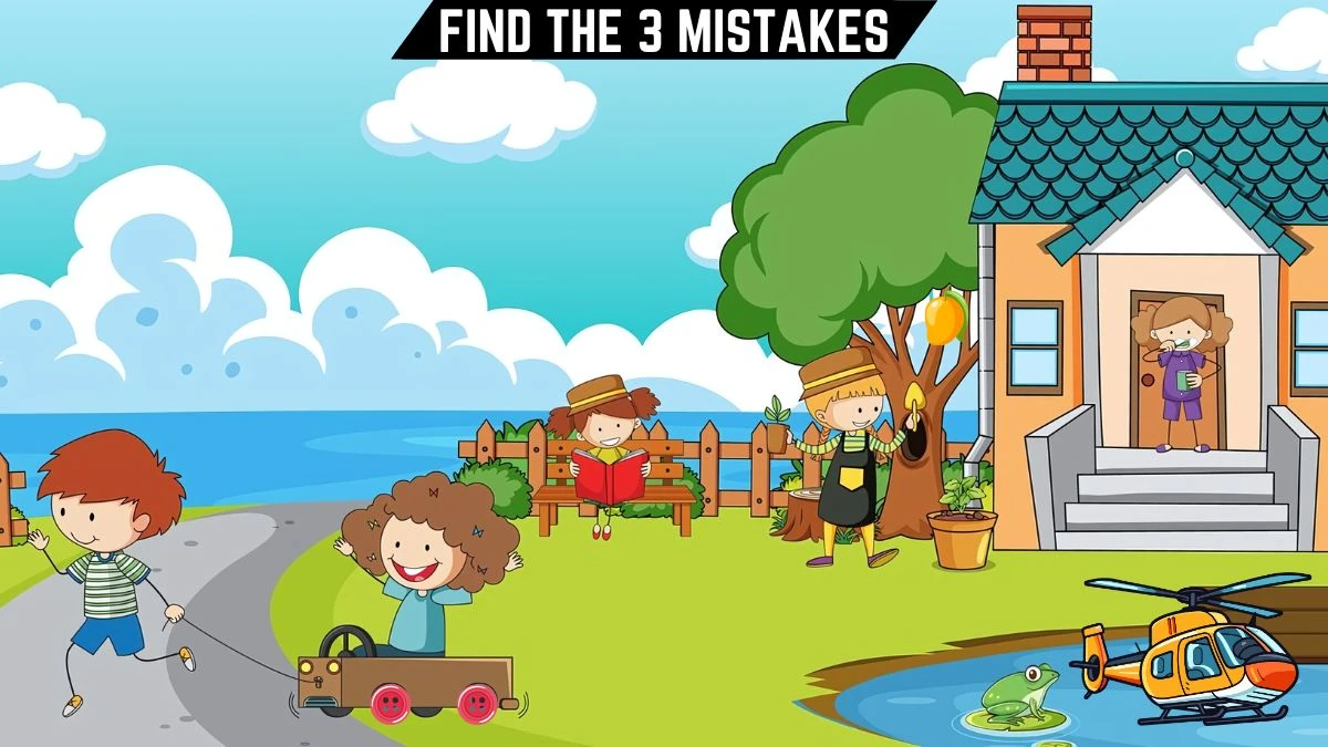 Spot the 3 Mistakes Picture Puzzle: Only highly intelligent minds can spot the 3 mistakes in 12 Secs