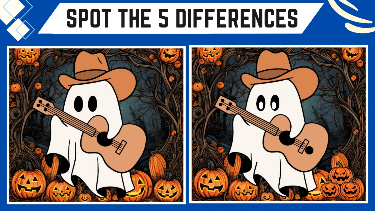 Spot the 5 Differences: Only the Sharpest Eyes Can Spot the 5 Differences in this Ghost Image in  13 Secs