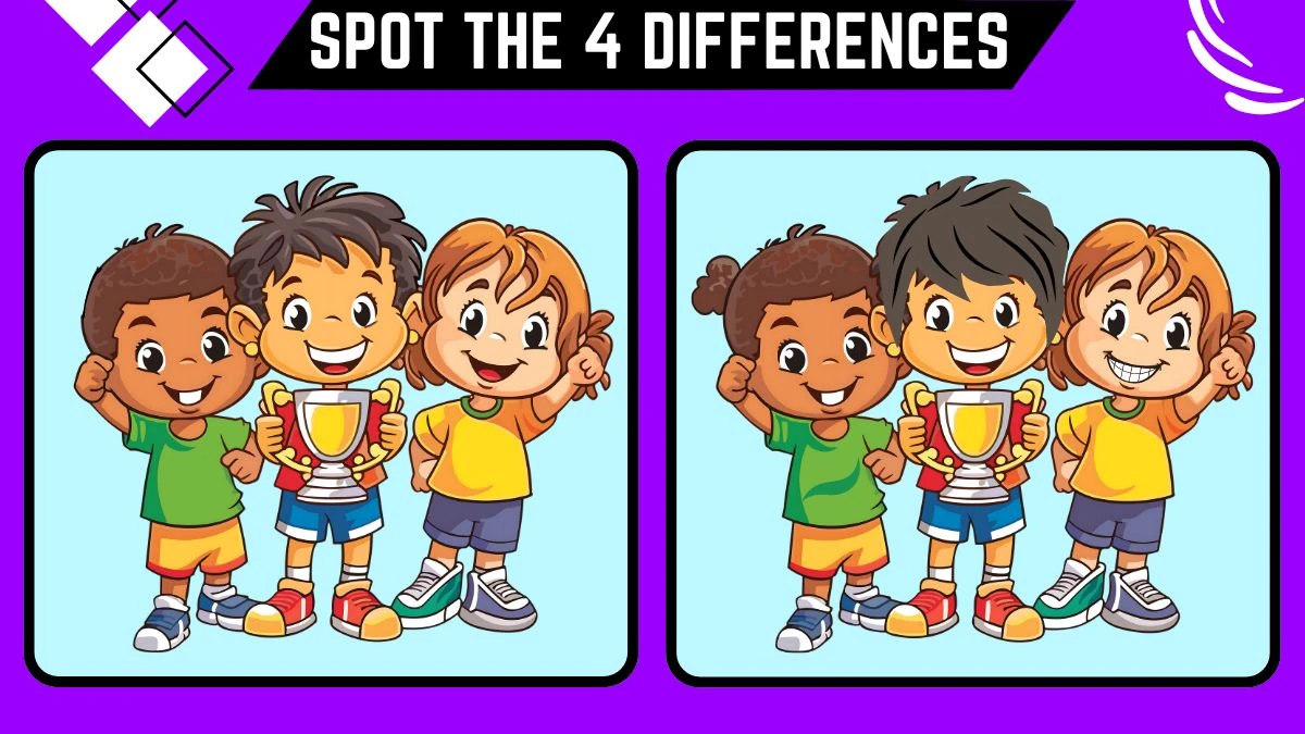 Spot the Difference Game: Only Genius with Hawk Eyes Can Spot the 4 Differences in this Image in 12 Secs