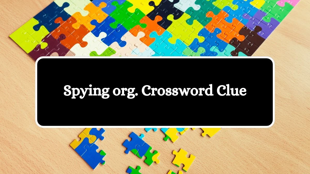 Spying org. Universal Crossword Clue Puzzle Answer from July 12, 2024