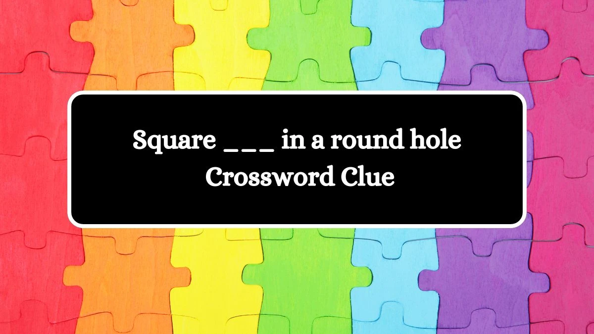 Daily Themed Square ___ in a round hole Crossword Clue Puzzle Answer from August 19, 2024