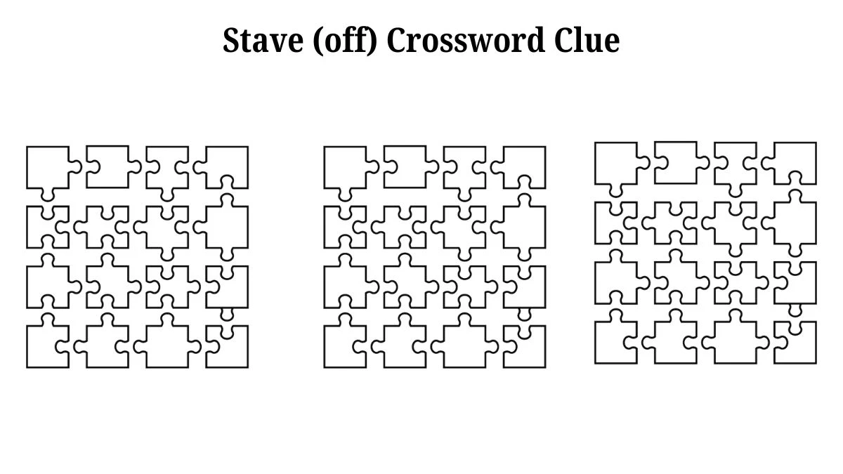 LA Times Stave (off) Crossword Clue from July 19, 2024