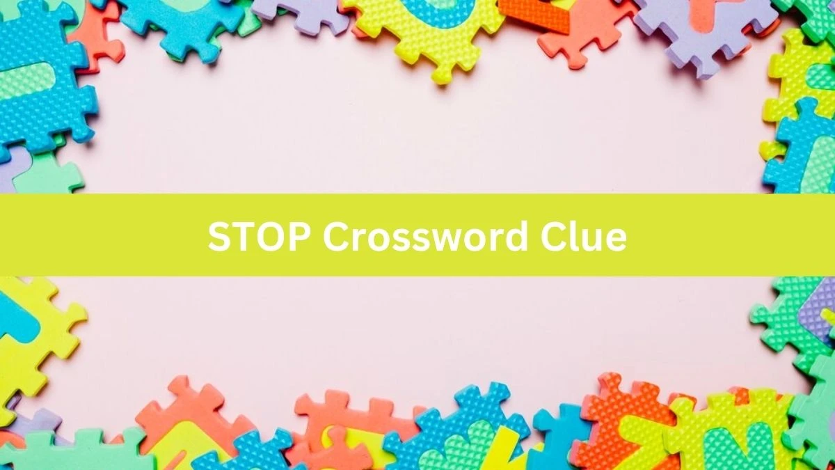 USA Today STOP Crossword Clue Puzzle Answer from July 30, 2024