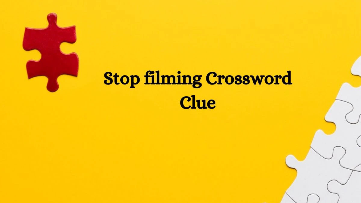 USA Today Stop filming Crossword Clue Puzzle Answer from July 30, 2024