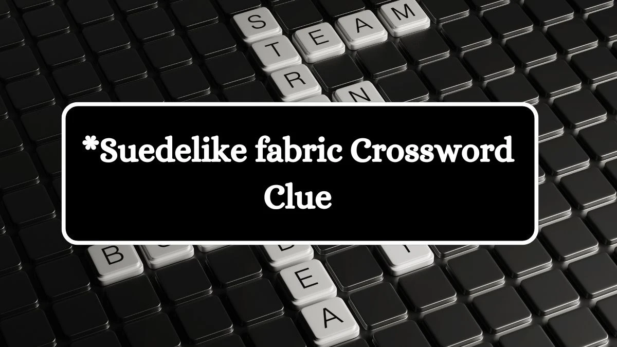 *Suedelike fabric Universal Crossword Clue Puzzle Answer from July 31, 2024