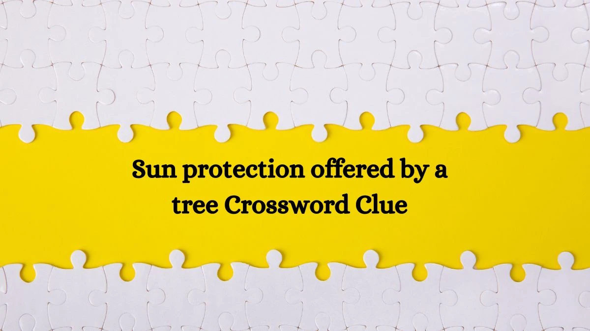 Sun protection offered by a tree Daily Themed Crossword Clue Puzzle Answer from July 15, 2024