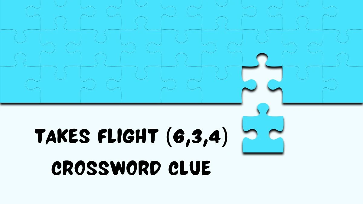 Takes flight (6,3,4) Crossword Clue Puzzle Answer from July 18, 2024