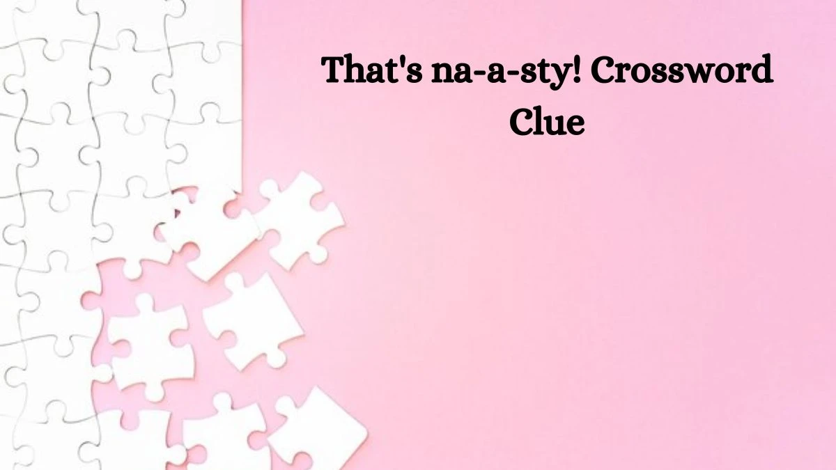 That's na-a-sty! Daily Themed Crossword Clue Puzzle Answer from July 24, 2024