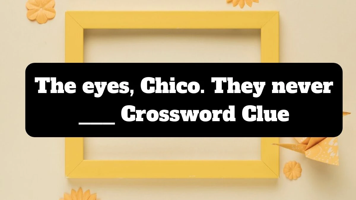 The eyes, Chico. They never ___ Daily Themed Crossword Clue Puzzle Answer from July 16, 2024