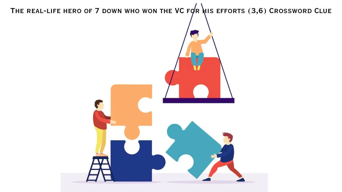 The real-life hero of 7 down who won the VC for his efforts (3,6) Crossword Clue Puzzle Answer from July 21, 2024