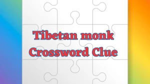 USA Today Tibetan monk Crossword Clue Puzzle Answer from July 26, 2024