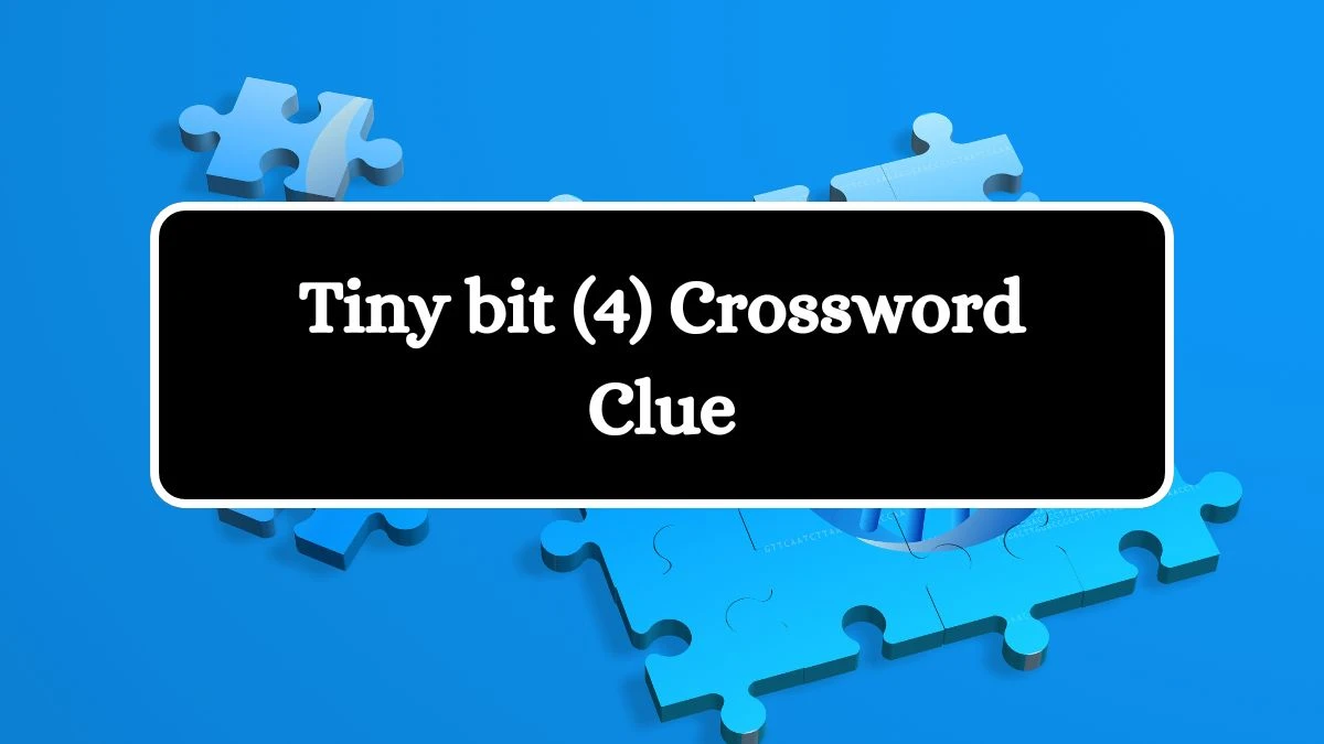 NYT Tiny bit (4) Crossword Clue Puzzle Answer from July 23, 2024