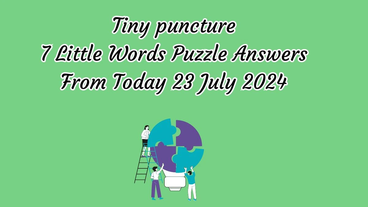 Tiny puncture 7 Little Words Puzzle Answer from July 23, 2024