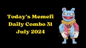 Today's Memefi Daily Combo 31 July 2024