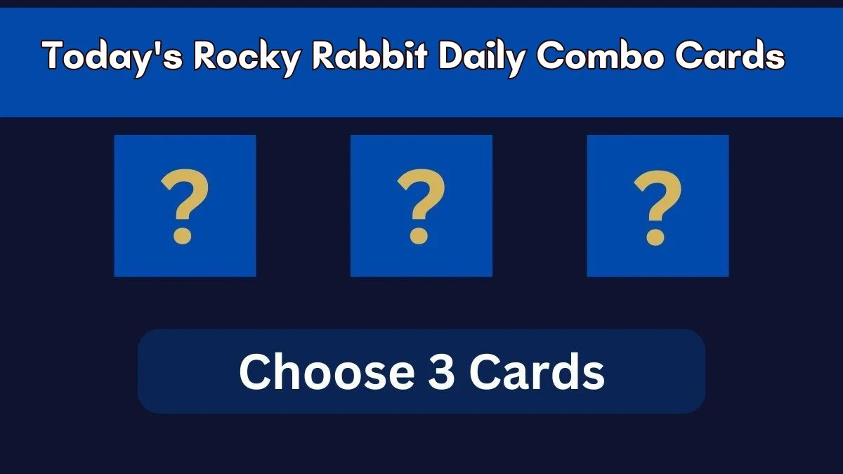 Today's Rocky Rabbit Daily Combo Cards July 20 2024