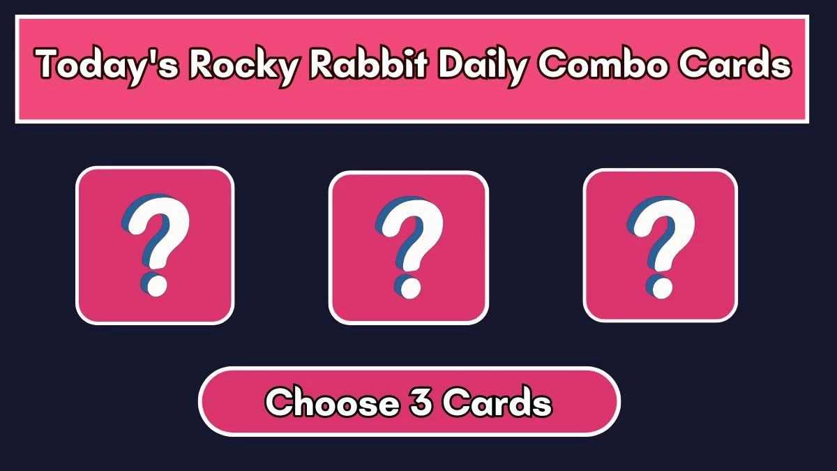 Today's Rocky Rabbit Daily Combo Cards July 22 2024