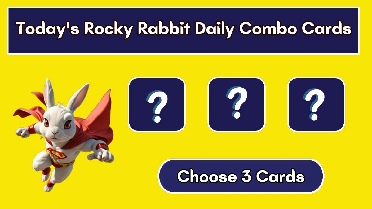 Today's Rocky Rabbit Daily Combo Cards July 26 2024